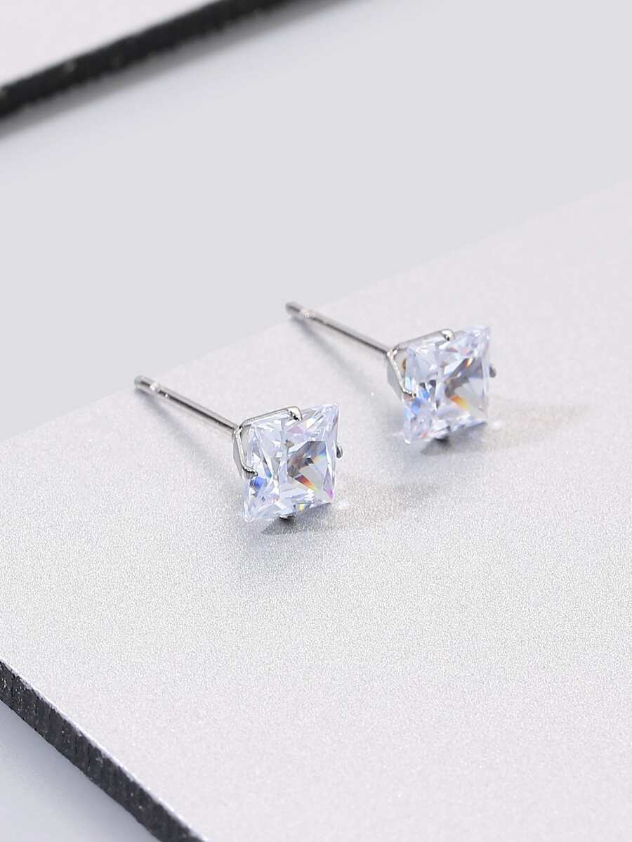 Pendientes cuadrados para hombre