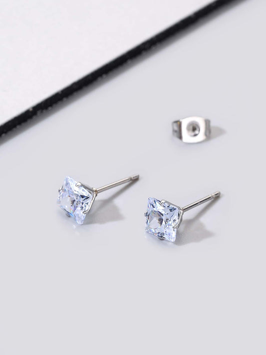 Pendientes cuadrados para hombre