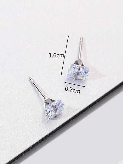 Pendientes cuadrados para hombre