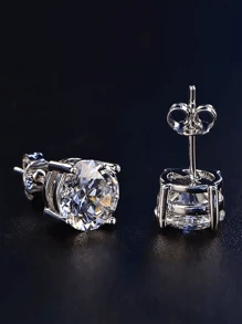 Pendientes redondos básicos para hombre
