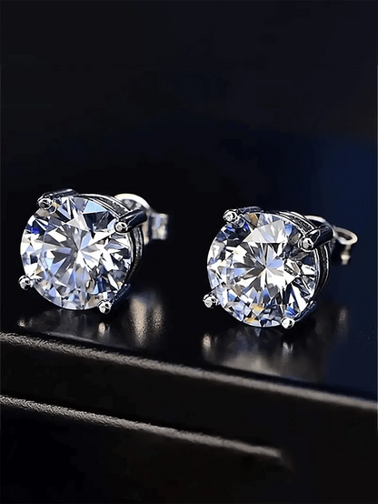 Pendientes redondos básicos para hombre
