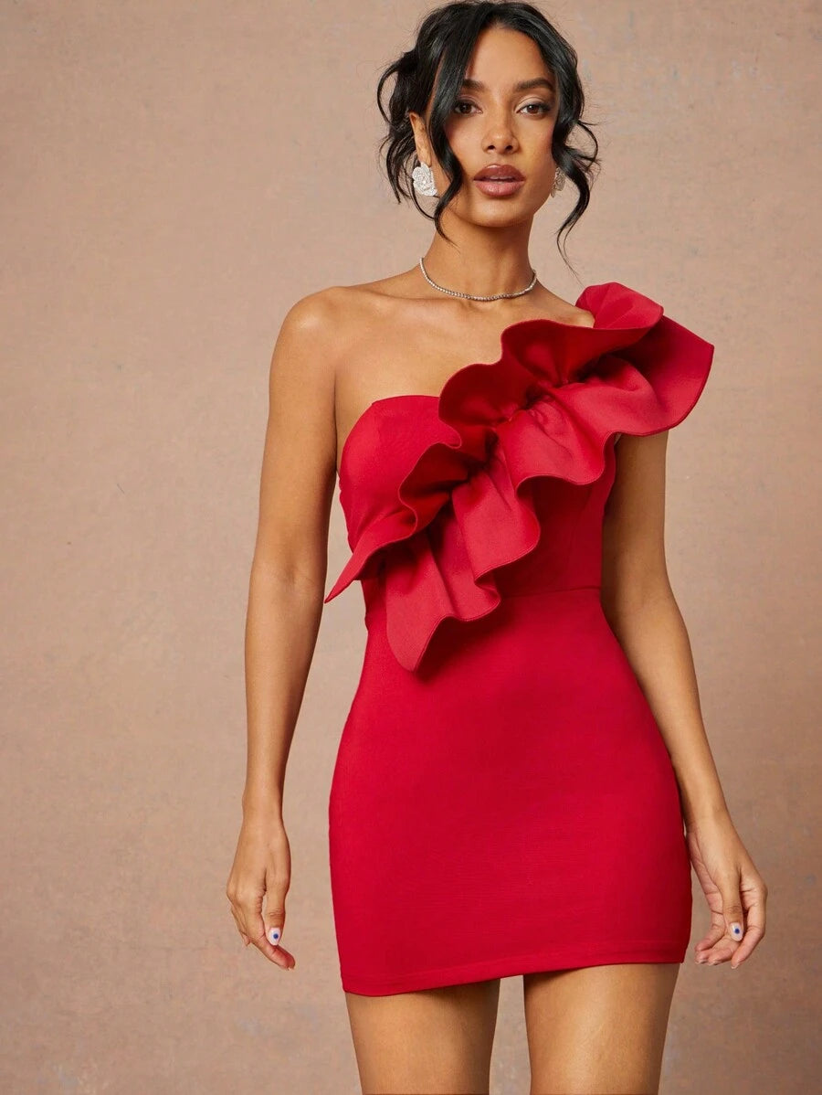 Vestido corto sin mangas