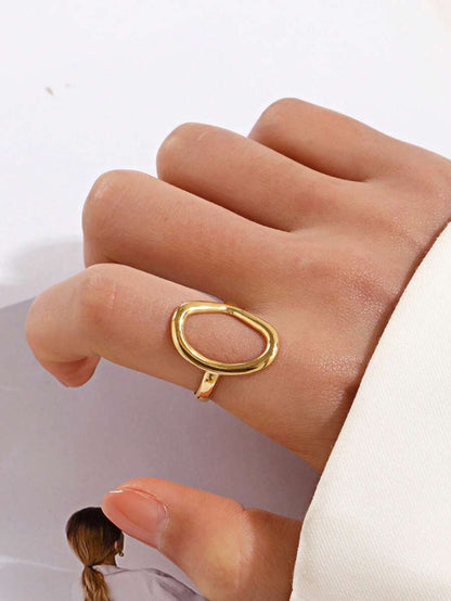 Anillo de acero inoxidable vintage