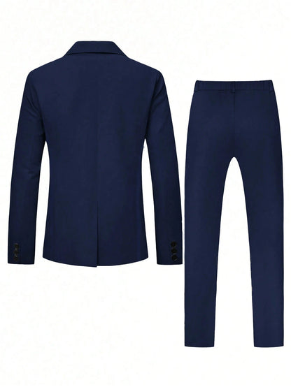 Conjunto de chaqueta y pantalones de traje casual