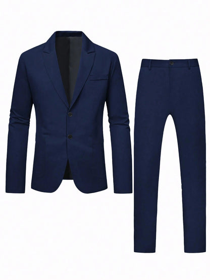 Conjunto de chaqueta y pantalones de traje casual