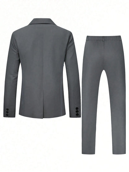 Conjunto de chaqueta y pantalones de traje casual