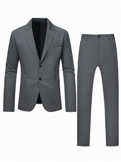 Conjunto de chaqueta y pantalones de traje casual