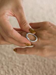 Anillo de acero inoxidable vintage