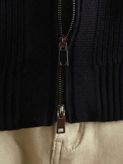 Cárdigan con cremallera para hombre