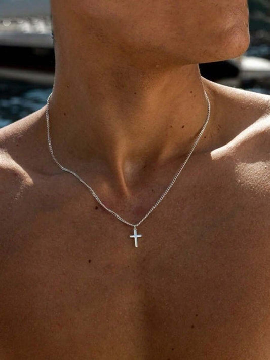 colgante de cruz para hombre