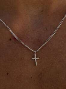 colgante de cruz para hombre