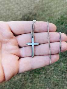 colgante de cruz para hombre
