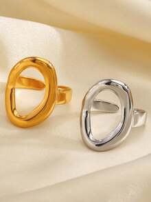Anillo de acero inoxidable vintage
