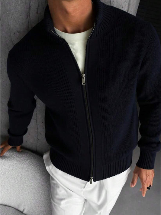 Cárdigan con cremallera para hombre