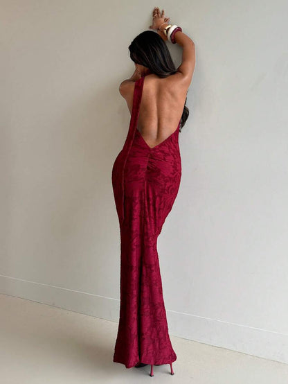Vestido Ajustado Elegante de Cuello Corbata