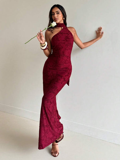 Vestido Ajustado Elegante de Cuello Corbata