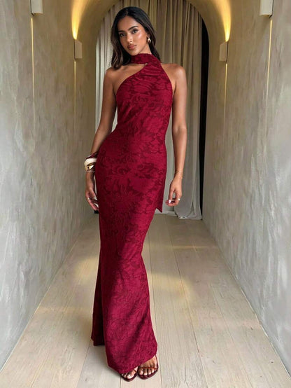 Vestido Ajustado Elegante de Cuello Corbata